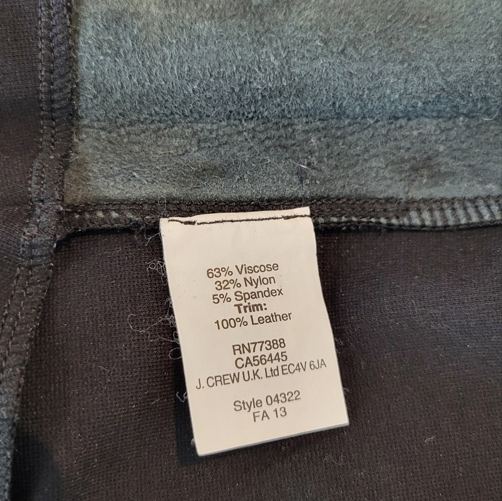 J.Crew Pants With Leather Trim #725 Size 8 - Picture 9 of 11